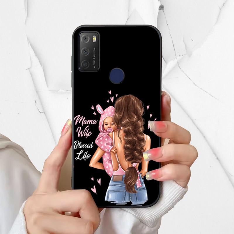 For Alcatel 1S 2021 Case 6025H 6025D Fashion Silicone Soft TPU Phone Cover For Alcatel 1 S 2021 1S(2021) Case Funda Coque Bumper