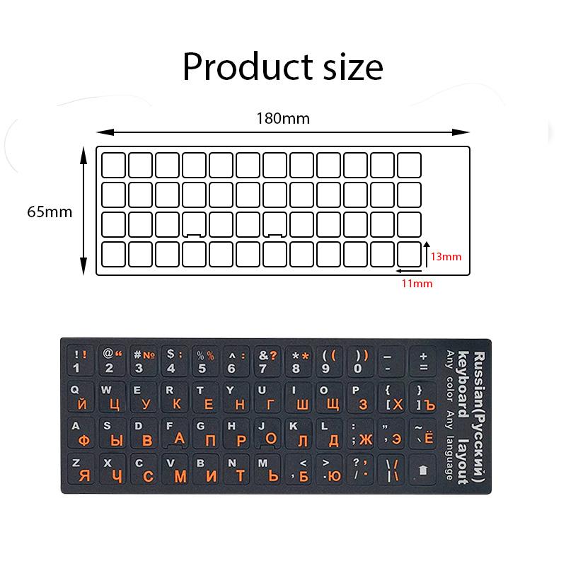 Наклейки на клавиатуру с русскими буквами для ноутбука, чехлы для настольной клавиатуры, наклейка с русскими буквами для ноутбука