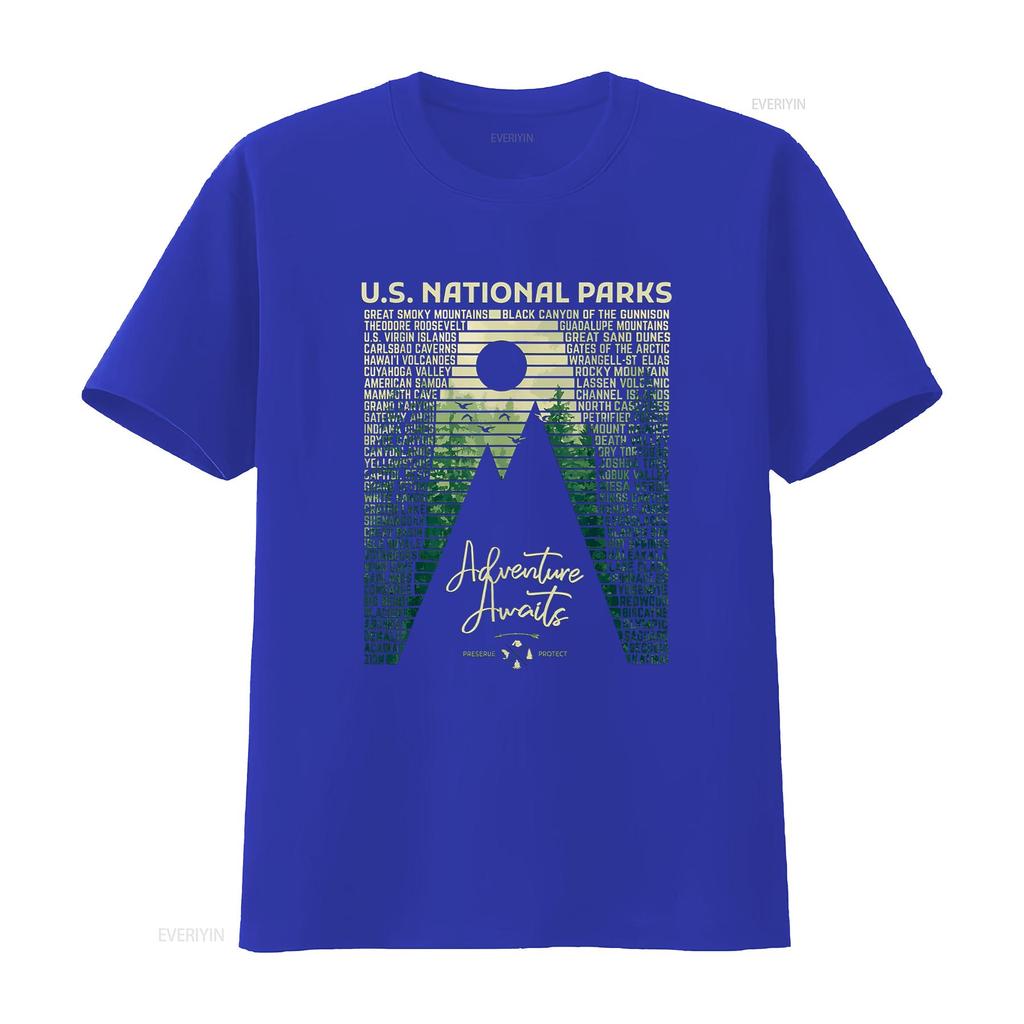 National Parks List US Park Vintage Camping Hiking T Shirt vintage Washed graphic Unisex Soft designer clothes fashion