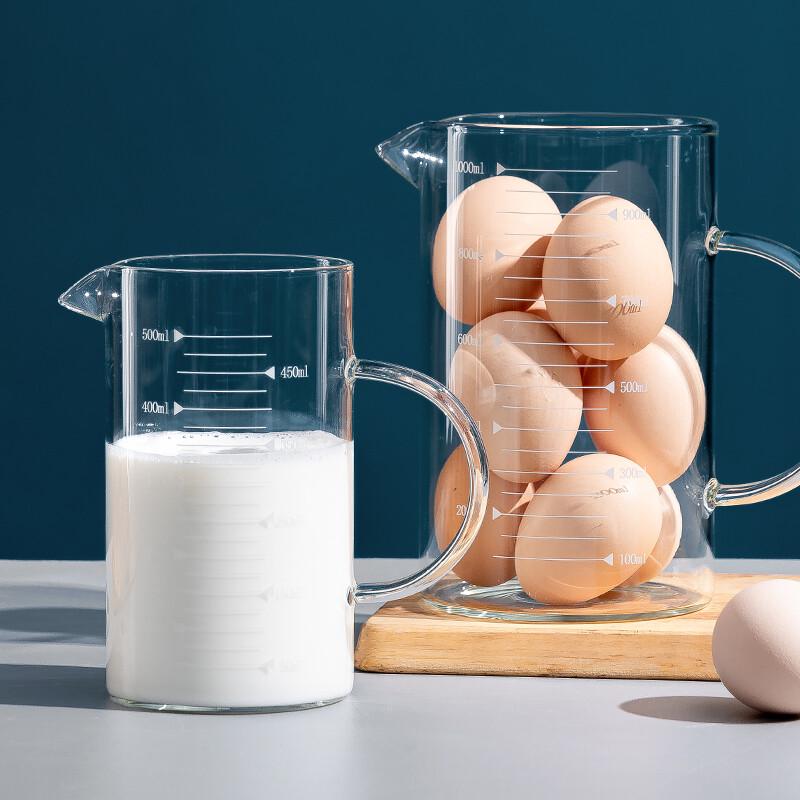 Onlycook Стакан для питья и измерения из высокоборосиликатного стекла