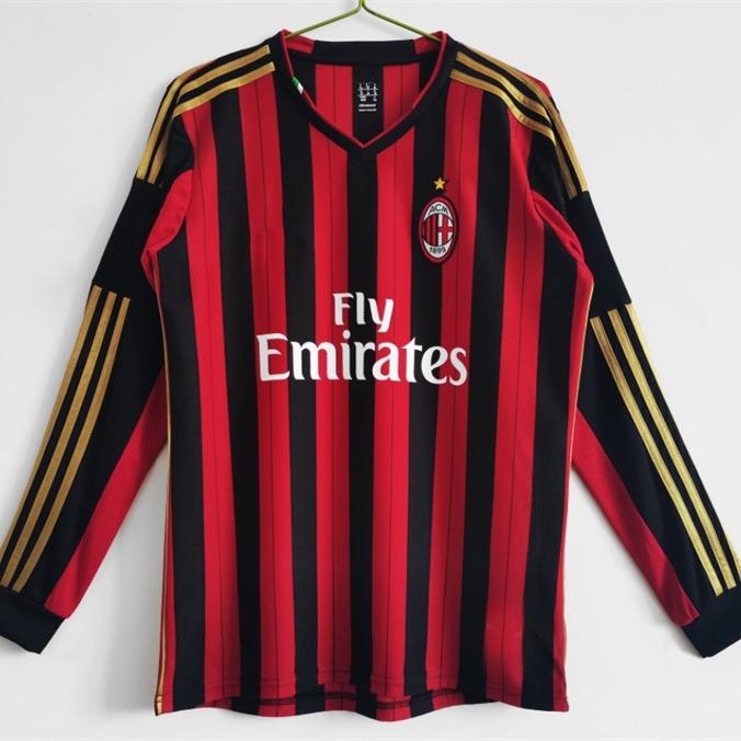 Футболка AC Milan 1314 Серия А футбольная форма домашняя короткий рукав №. 22 Классическая ретро-футболка Кака Балотелли