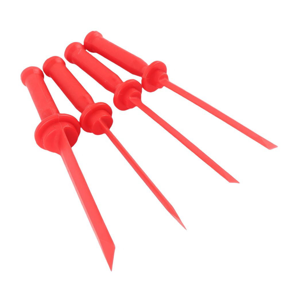 4Pcs Plastic Chisel Scraper Set Non Marring Prevent Strike Tool Safety Remover Red