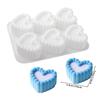 Square Flower Heart Shaped Silicone Cake Mold Non-stick Soap Mould Mousse Cake Mold  For DIY Baking