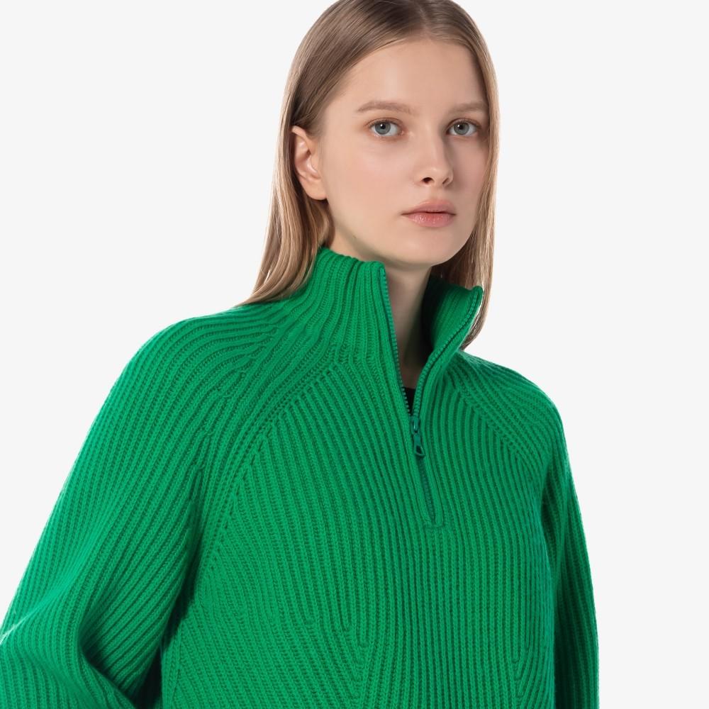 [Lacoste] Women's 3D Half-Zip Sweater AF2528-54NLDM