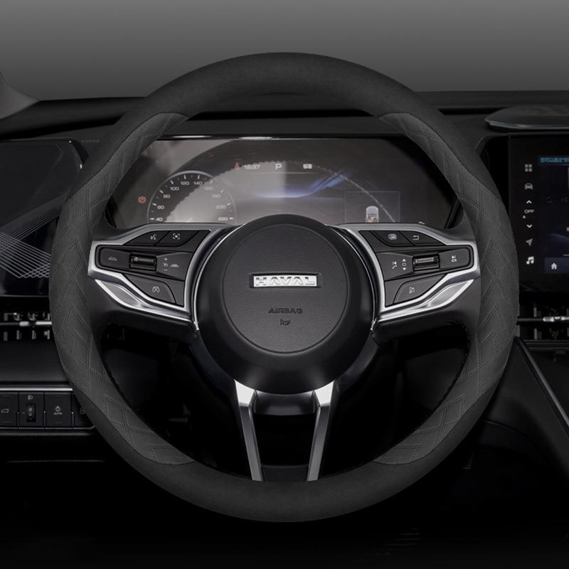 Замшевая Накладка на Руль Автомобиля Для Haval Dargo H2 H4 H6 H9 F7 M6 Ультратонкая Противоскользящая Влагопоглощающая Автоаксессуары