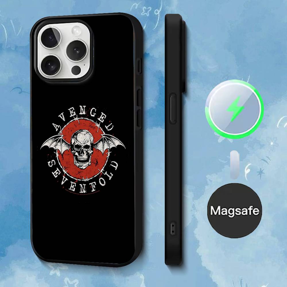 Чехол для телефона A-Avenged Sevenfold для iPhone 17,16,15,14,13,12,11,Pro,Max,Plus,Mini,SE4,E Магнитный Magsafe Беспроводная зарядка