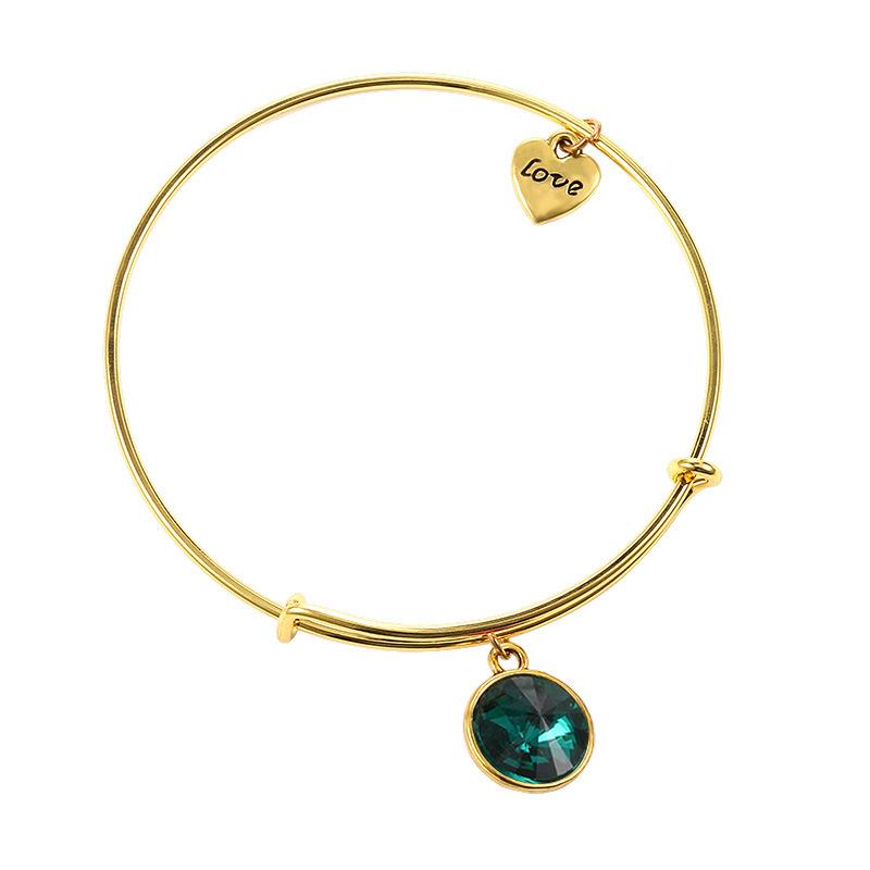 Ретро Сердце Пара Подарок На День Рождения Камень Lucky Wish Браслеты для Женщин Металлические Винтажные Браслеты