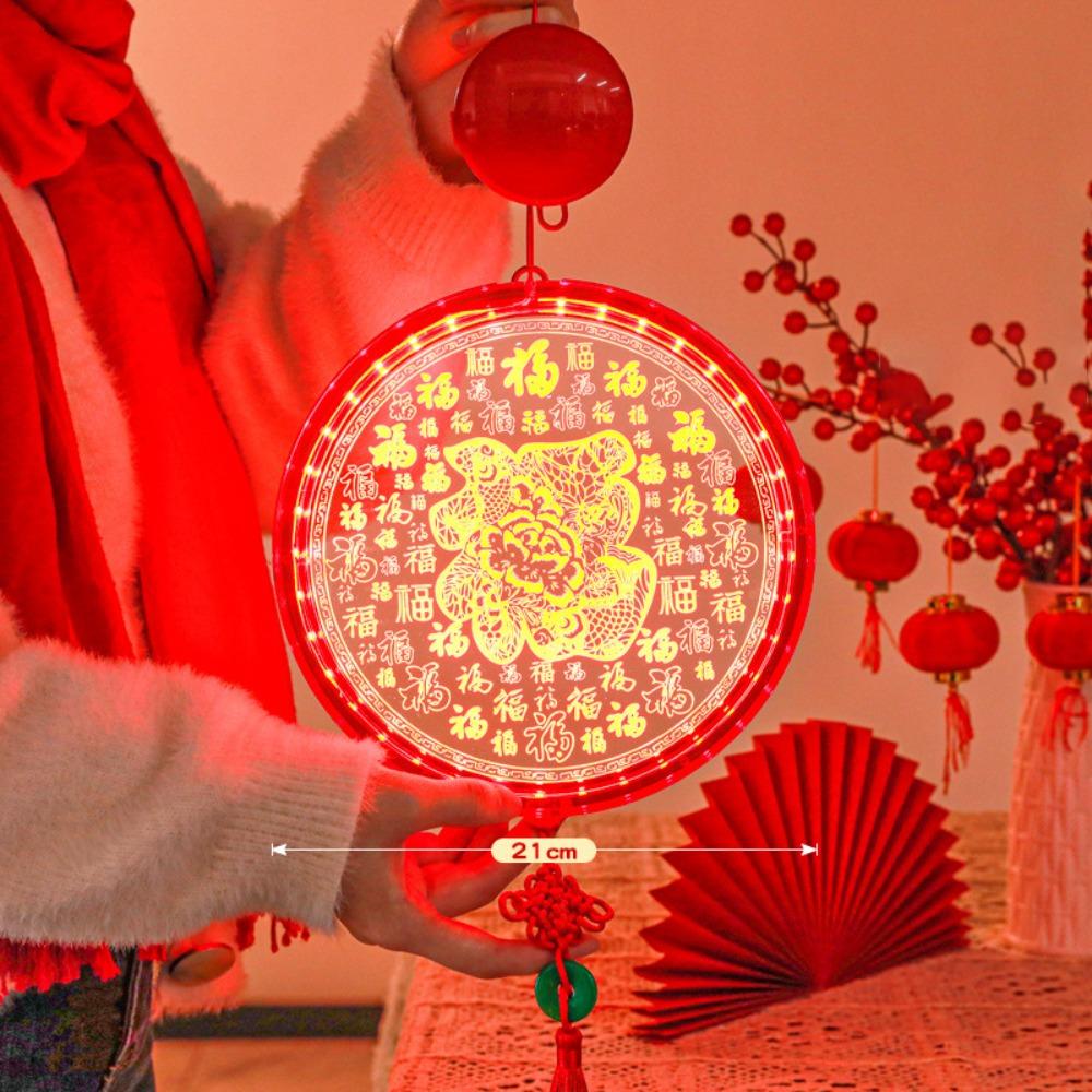Acrylic New Year Lantern Red Hanging Lights New Red Hanging Lanterns Chinese New Year