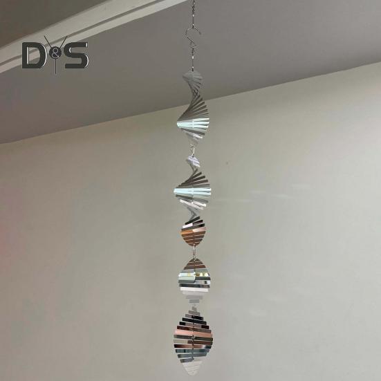 3/6/9Pcs Wind Chime Pendant Outdoor Decoration Birdproofing Shiny Bird Protection Solution Windmill Reflectors