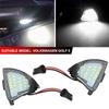 2PCS For VW GOLF 5 GTI V MK5 Jetta Passat B5.5 B6 Sharan Superb EOS LED Car Side Rearview Mirror Floor Lamp Puddle Welcome Light