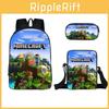 Cartoon Game Minecraft Character Printed Children Large Backpack Capacity