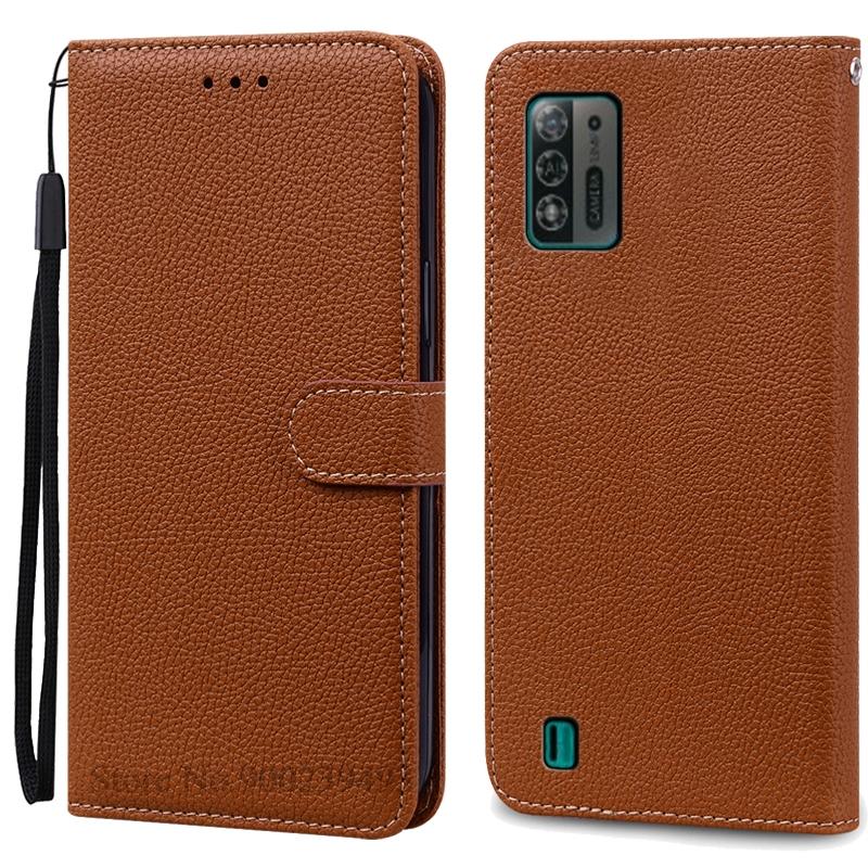 Чехол A52 Lite для ZTE Blade A52 Lite, мягкий силиконовый кожаный чехол-кошелек, чехол для ZTE Blade A52 Lite, чехол из ТПУ, задняя крышка Etui