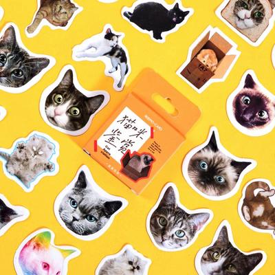 46 шт. Набор наклеек Cat Apprecia, мини-наклейка с милым рисунком, дневник, альбом, украшение «сделай сам», клейкая подарочная печать