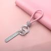 Round Diamond Car Keychain with Anti-Lost Number Plate - Ideal for Douyin Live Popular Items