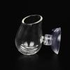 Glass Feeding Cup Clear Red Worm Feeding Bowl Aquarium Accessories Fish Tank Feeder  Food