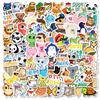 100 Маленьких Наклеек 4 см Doodle Mix and Match Мультяшные Милые Наклейки Пингвин Свинья
