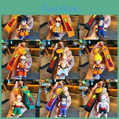 Очаровательный брелок Dragon Ball Гоку ПВХ фигурка Милый аниме кулон для автомобиля Подарок