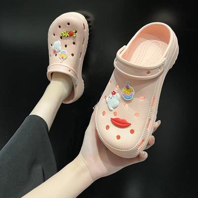 Летние сандалии женские туфли-сабо удобные дырчатые туфли женские сандалии из ЭВА легкие повседневные пляжные тапочки для отдыха на открытом воздухе обувь для медсестер