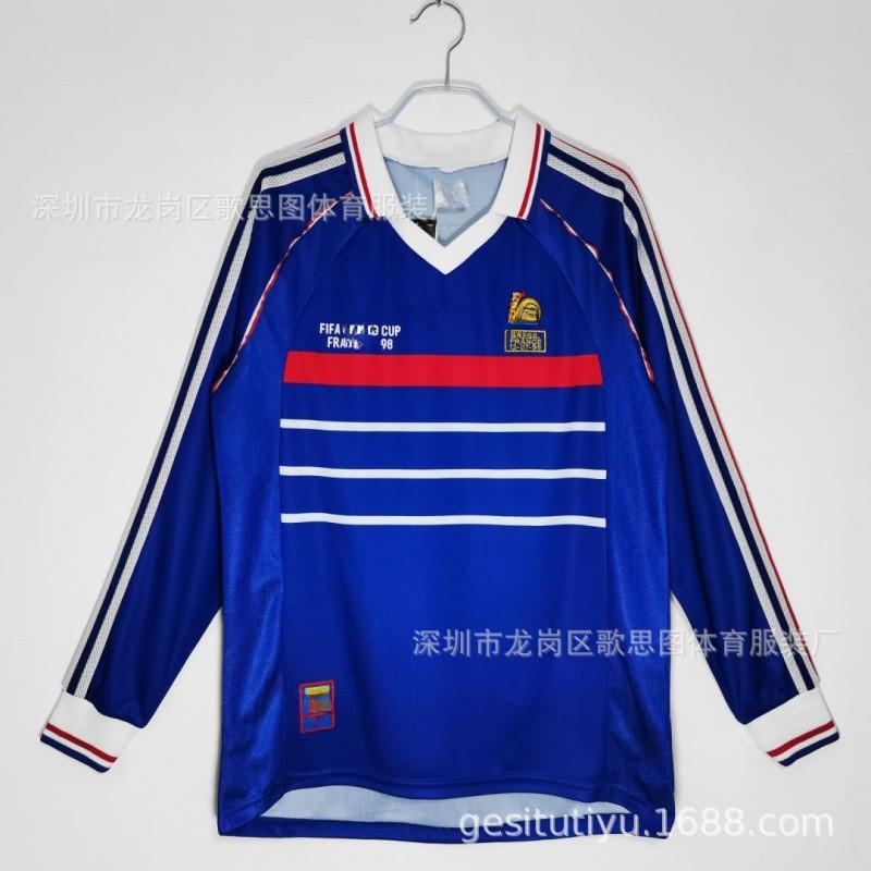 Retro France England National Team Football Jersey Home Away Soccer Uniform Men