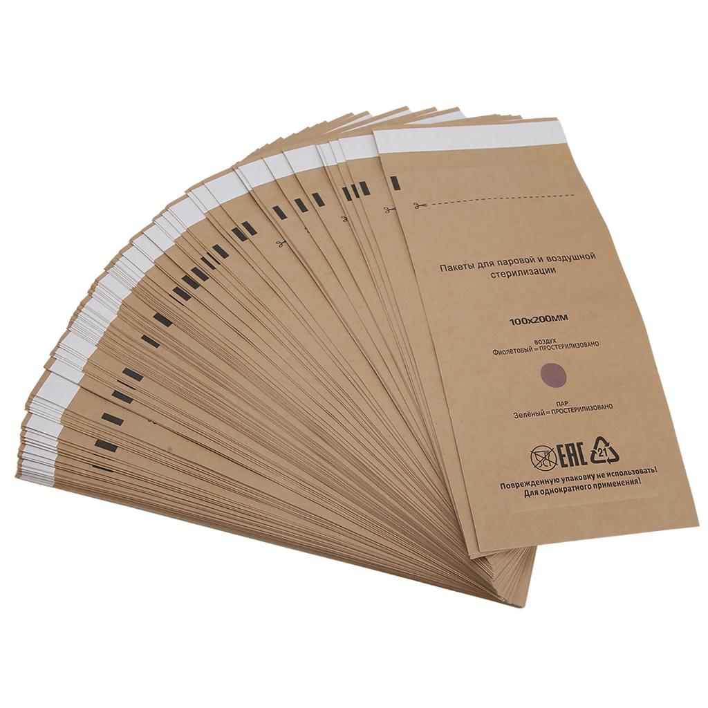 100 шт одноразовых сумок для чистки косметических инструментов для нейл-арта, сумка для УФ-очистителя, 100 x 200 мм