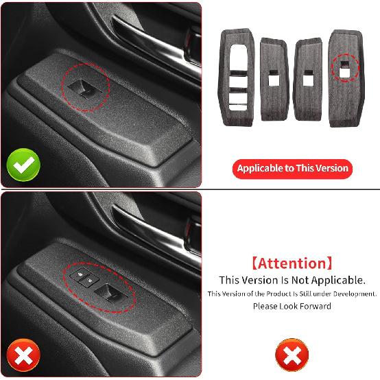 RONGSEN 4 шт. Декоративная панель для подъема стекла для 2024-настоящее время Toyota Land Cruiser 250 1958 Prado Lc250 Панель кнопок стеклоподъемника Внутренняя модификация
