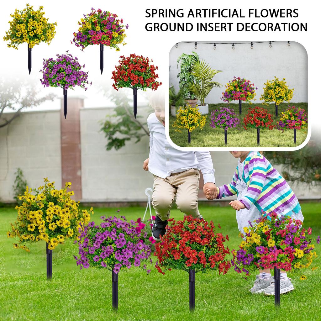 Simulated Flowers And Plants In The Courtyard For Spring And Summer Outdoor Home Decoration, Artificial Green Plants