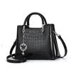 New Stylish Good Texture Bright Leather Embossed Crocodile Pattern Small Square Bag Popular Women's Crossbody Tote