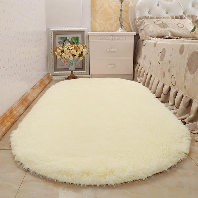 Плюшевый мягкий ковер из овчины для спальни, коврик из искусственной шерсти, длинные волосы, прикроватный коврик, диванная подушка, коврики для гостиной, меховой ковер