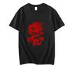 Red Dragon Printing T-shirts MEN Fashion Four Seasons T Shirts 100% Cotton Tshirts O-Neck High Street Graphic