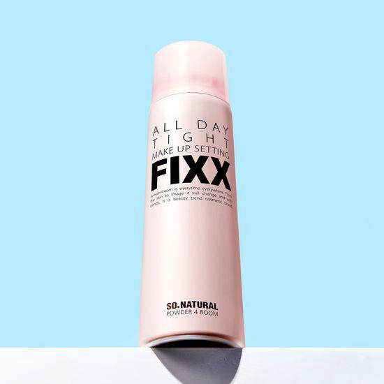 SO NATURAL Спрей-фиксатор макияжа на весь день 75 мл + 15 мл – Корейский мелкодисперсный спрей-фиксатор без газа с гиалуроновой кислотой и центеллой для стойкого макияжа