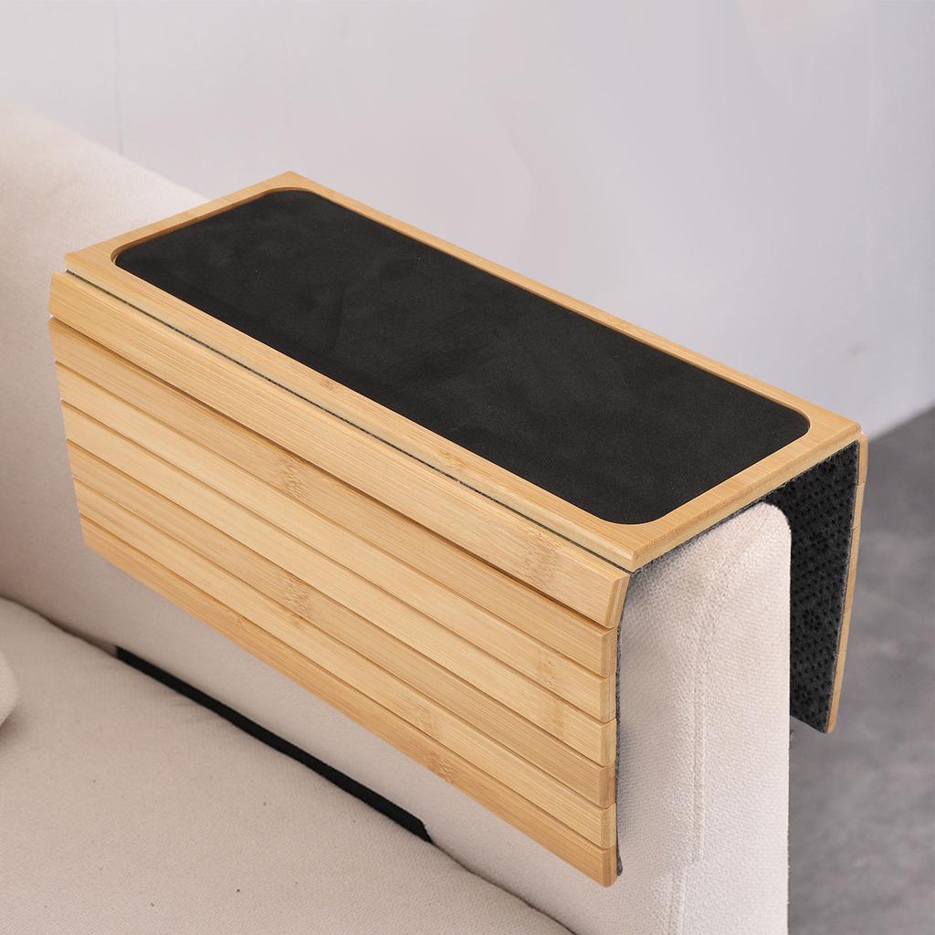 Поднос на подлокотник дивана, гибкий складной противоскользящий поднос-подставка для телефона на диван, столик для подлокотника дивана-кресла для пульта, закусок