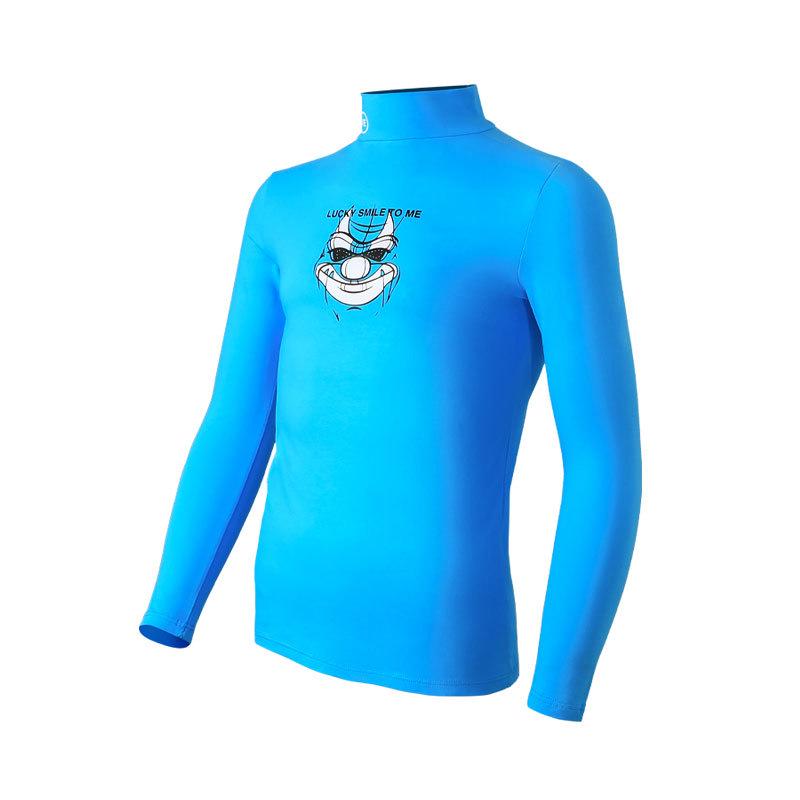 Мужской хлопковый топ с высоким воротником и длинными рукавами — удобная, дышащая осенняя одежда.