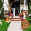 Autumn Goose Outfit Thanksgiving Halloween Christmas Goose Costume Holiday Lawn Goose Clothes for 23" Lawn Geese Porch Garden Decoration