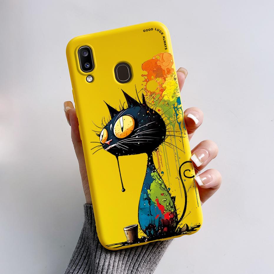 Чехол для Samsung Galaxy A20 A20e A20s Стильный Расписной Мягкий ТПУ Чехол для Телефона для Samsung A20 A 20 20s 20e A205 A202 A207 Обложка