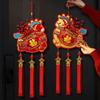 Red Gourd Wall Hanging Decor FU Character Lucky Pendant Chinese New Year Ornament Holiday Ornament