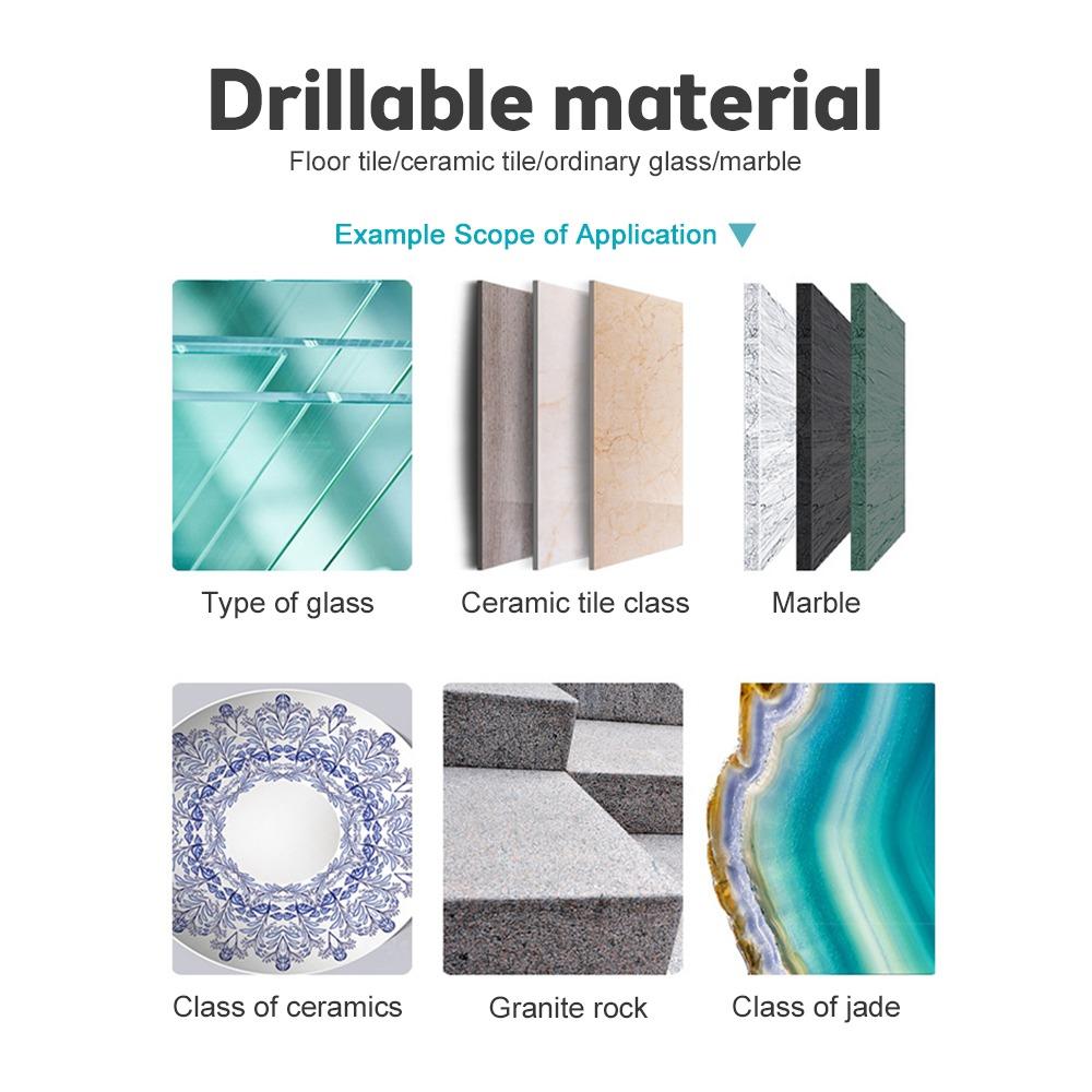 Hexagonal Shank Hole Opener Dry Drill Bit Vitrified Tile Tile Drill Bit Ceramic