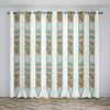 Luxury Gold Bohemian Stripes Curtains for Living Room Bedroom European 3D Print Windows Backdrop Treatment Drapes 2 Pieces