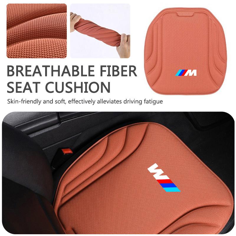 Sticker Car Seat Cushion Summer Cooling Seat Cover Pad For BMW M Emblem E46 E36 E34 F10 E90 F30 E60 F30 E53 E30 E92 Accessory TW1