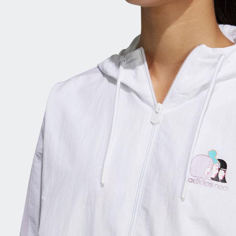 adidas Женские куртки Neo Белые С капюшоном Умеренные Другое H45099