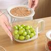 Многофункциональная миска для мытья фруктов и овощей с ручкой-дуршлагом, пищевой класс