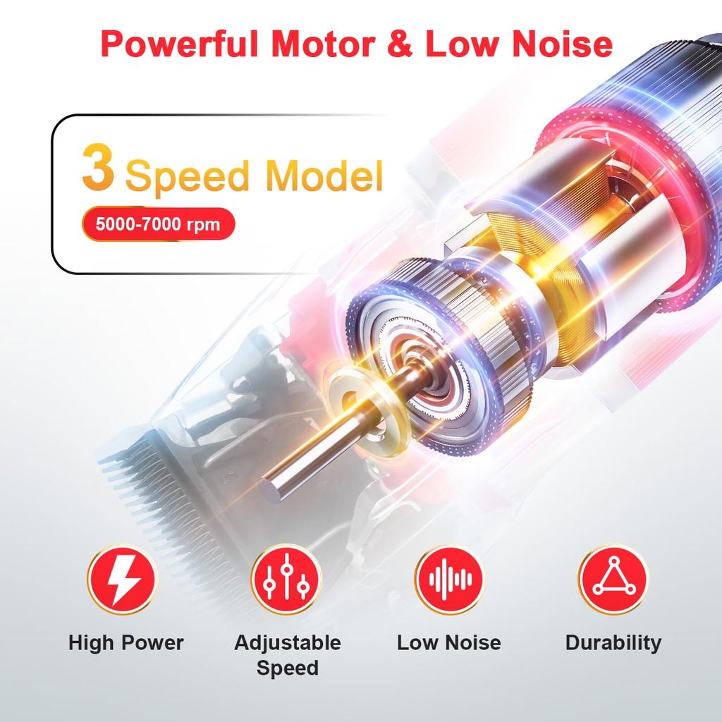 Машинки для стрижки собак, машинки для стрижки домашних животных, набор для стрижки собак со светодиодным дисплеем, бритва для собак, машинки для стрижки с низким уровнем шума для кошек и домашних животных