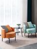 Nordic Single Sofa Living Room Velvet Armchairs Relaxing Design Hall Furniture Beauty Salon Reception Luxury Soft Waiting Chair