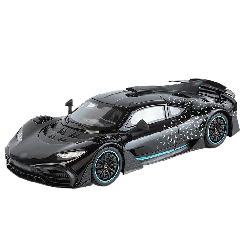 1/18 BENZ AMG ONE Модель Суперспортивного Автомобиля из Сплава Со Звуком и Светом Игрушечная Машинка для Мальчика Модель Фигурка Подарок на День Рождения Коллекция Настольное Украшение