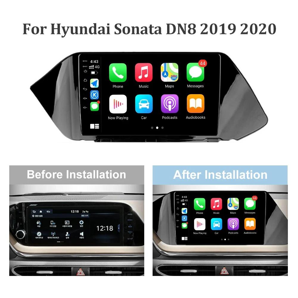 Автомобильное радио для Hyundai Sonata DN8 2019-2020 Android13 Auto Carplay Видеоплеер 4G GPS Навигация Мультимедиа WIFI IPS Нет 2din DVD