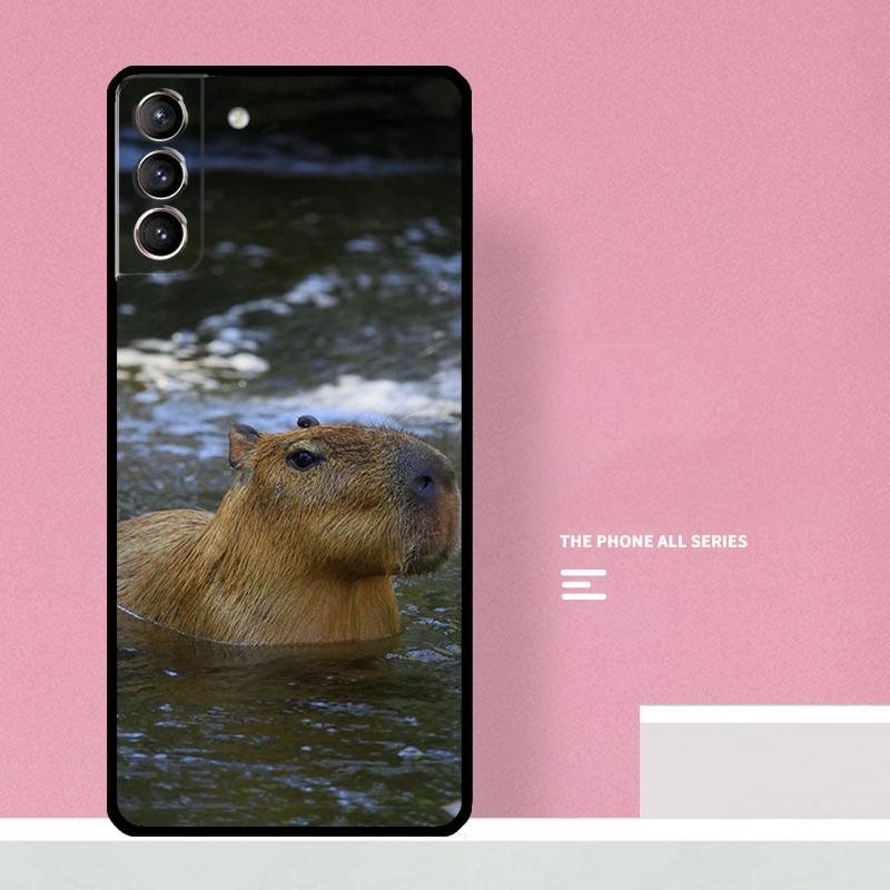 Animal Funny Capybara Case For Samsung Galaxy S23 Ultra S20 FE S21 FE Note 10 20 S8 S9 S10 Plus S22 Ultra Cover