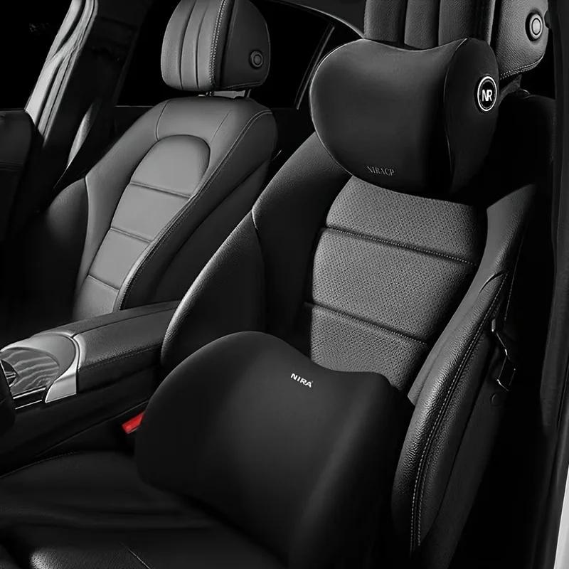 Универсальная подушка-подголовник для поддержки шеи, подушка сиденья из пены с памятью, поясничная подушка для спины, четырехсезонная подушка для шеи для всех автомобилей