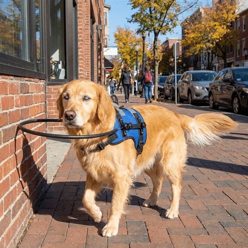 Reflective Blind Dog Safety Bumper Breathable Safety Anti-Collision Ring Comfortable Adjustable Blind Dog Guidance Ring