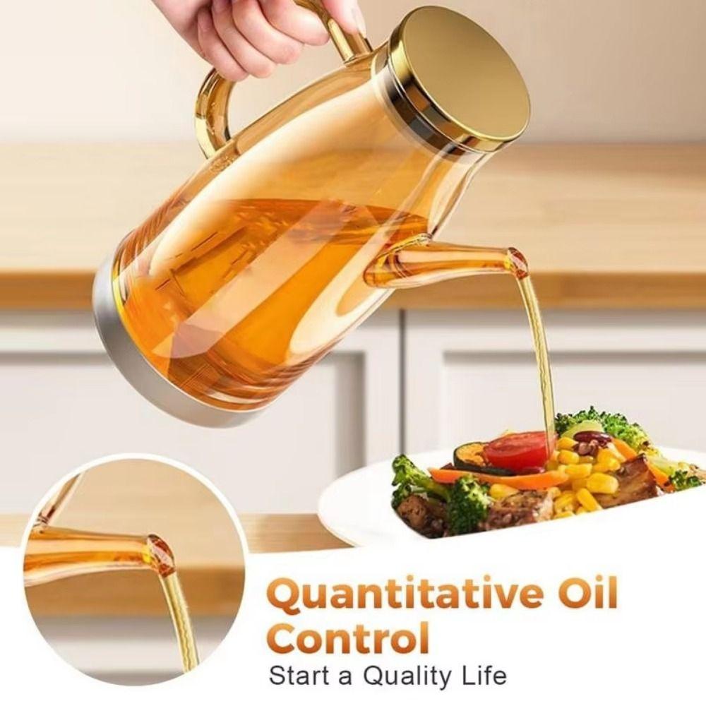 Leakproof Olive Oil Dispenser Large Capacity Glass Oil Cruet Container Vinegar Jug  Seasoning
