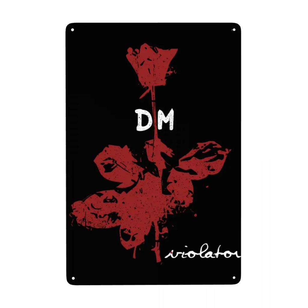 Электронный рок Depeche Cool Mode Металлическая жестяная табличка На заказ Винтажная табличка для ворот Сад Двор Мужская пещера Бар Настенный декор