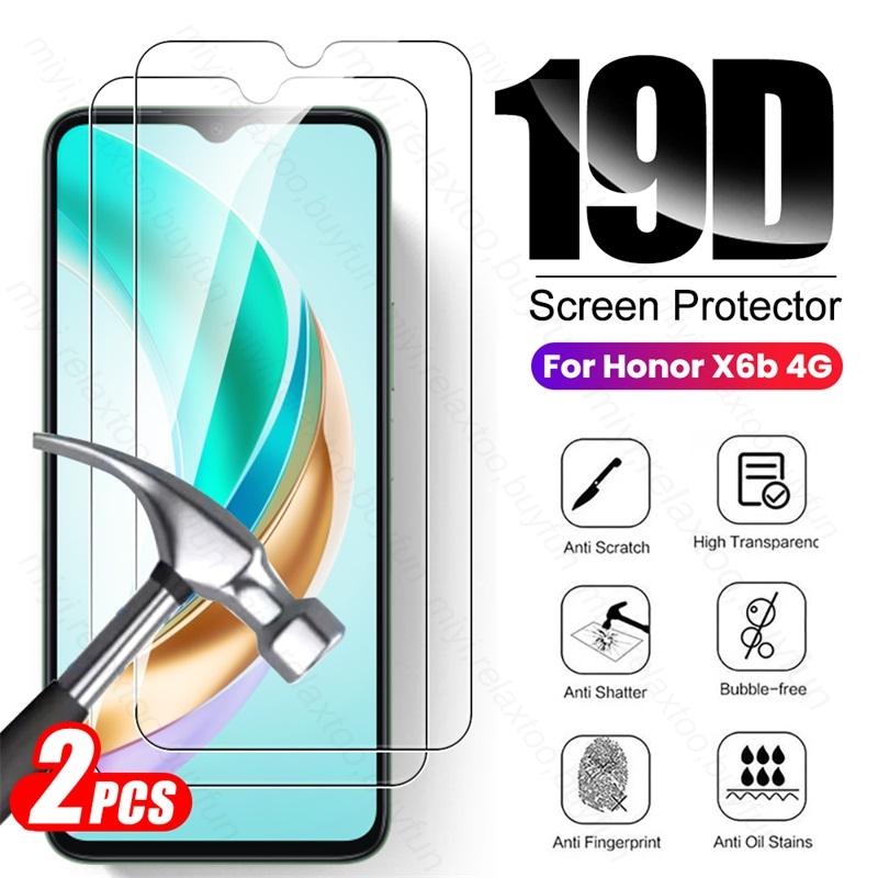 2PCS Full Cover Tempered Glass For Honor X6b 4G Armor Screen Protector Explosion-proof HD Film On Honorx6b Honar Honer X 6b X6 b